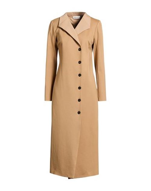 Woman Overcoat & Trench Coat Camel Size 8 Viscose, Polyamide, Elastane