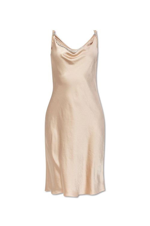 Medusa-plaque Sleeveless Midi Dress