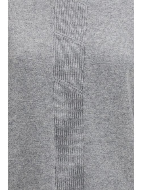 100% Cashmere Rollneck Sweater — Gray
