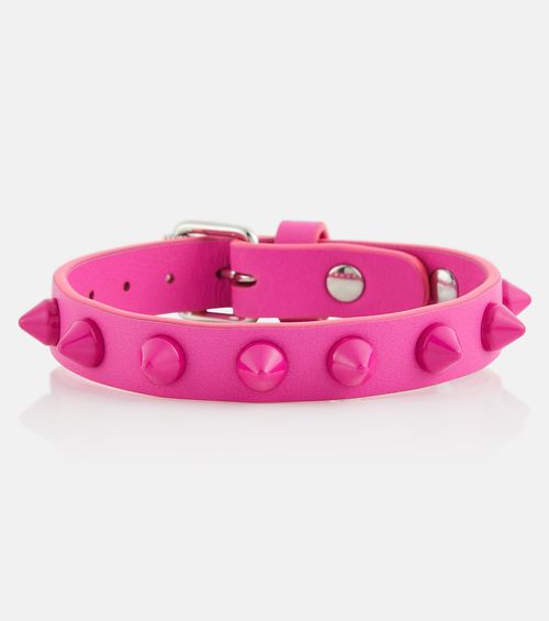 Loubilink embellished leather bracelet