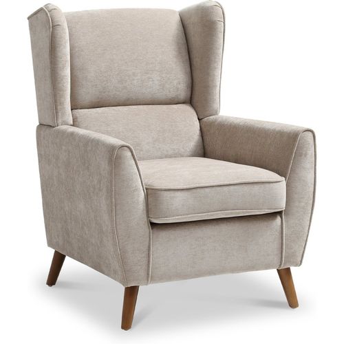 Dora Wingback Accent Chair for Living Room | Natural / Denim Roseland