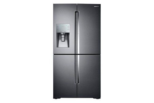 27.8 cu. ft. 4-Door Flex French Door Refrigerator with Food ShowCase - Black Stainless Steel