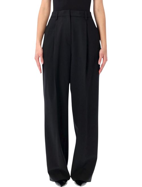 High-Rise Wide-Leg Trousers - Size 40
