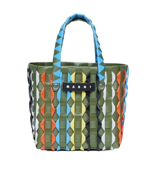 Woven-design tote bag