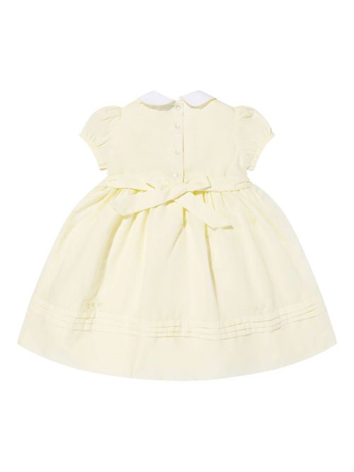 Floral-embroidered dress - Yellow