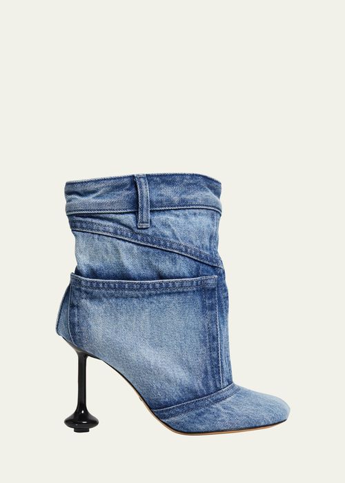 Toy Panta Denim Ankle Boots
