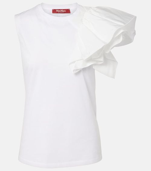 Elegante Taglio cotton jersey top