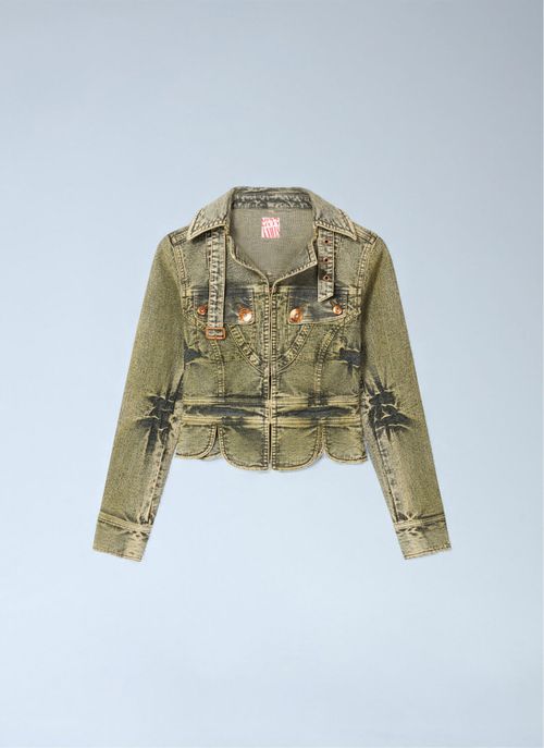 Tie-dye Denim Jacket