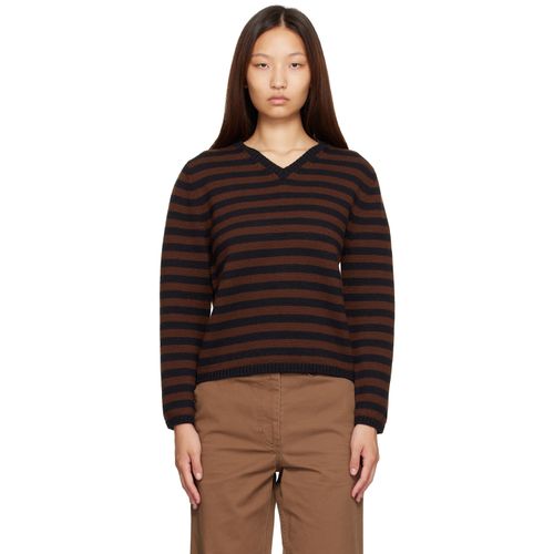 Brown Molly V-Neck Pullover Sweater