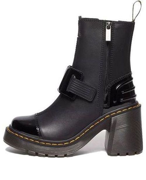 (WMNS) Dr.Martens Gaya Alternative Leather Heeled Chelsea Boots 'Black'