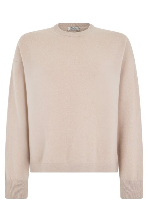 Sleek Cashmere Blend Crewneck Sweater