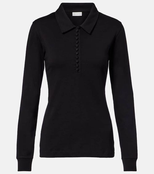 Cotton jersey polo shirt