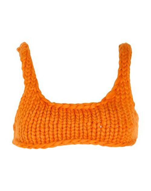 Hope Macaulay Woman Top Orange Size S Merino Wool
