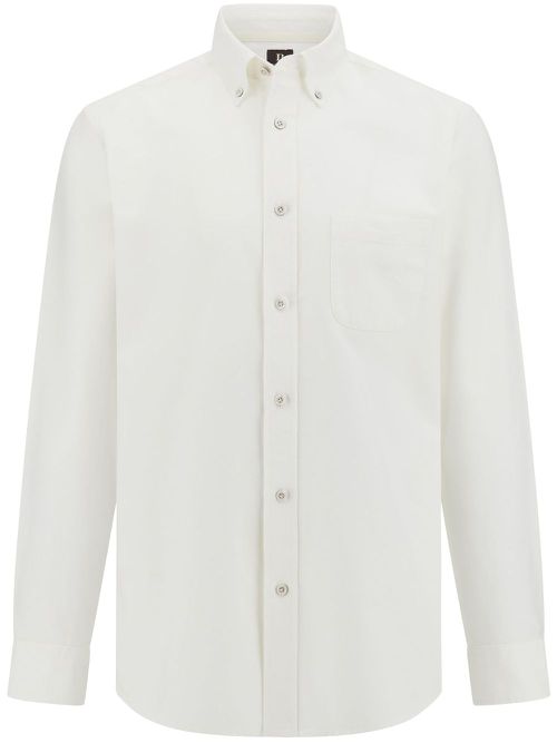 Regular Fit Oxford Cotton Shirt - White
