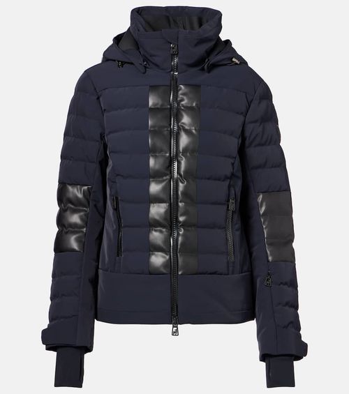 Lisbeth faux leather-trimmed ski jacket