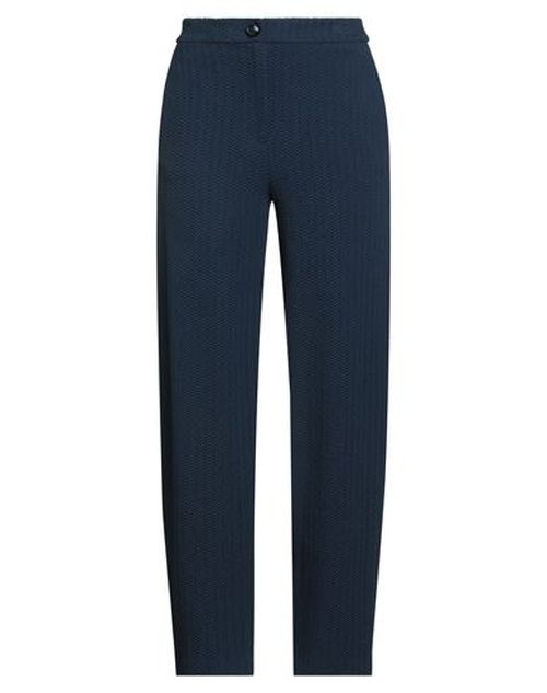 Woman Pants Navy Size 10 Cotton, Polyamide, Elastane