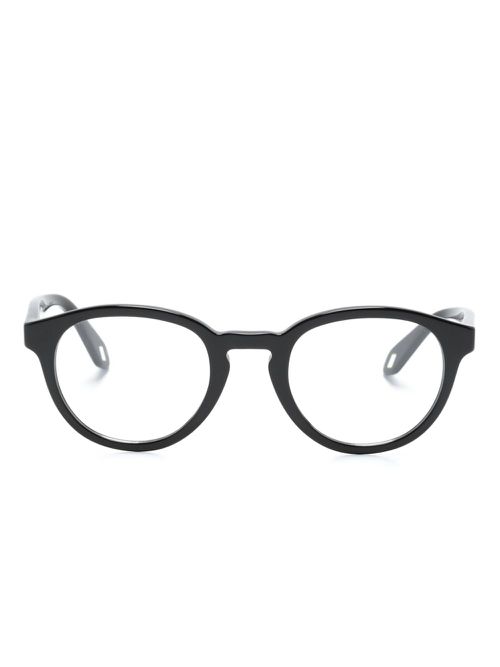 Panto round-frame glasses - Black