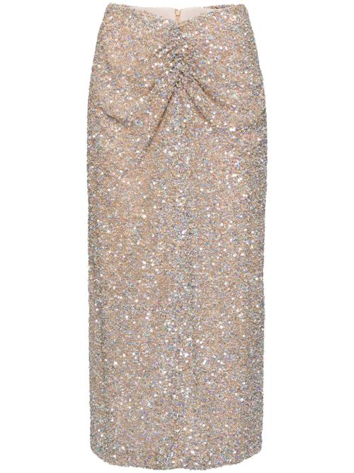 Sequinned skirt - Gold