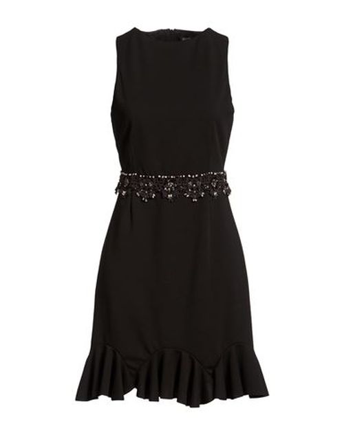 Woman Mini dress Black Size L Polyester, Elastane