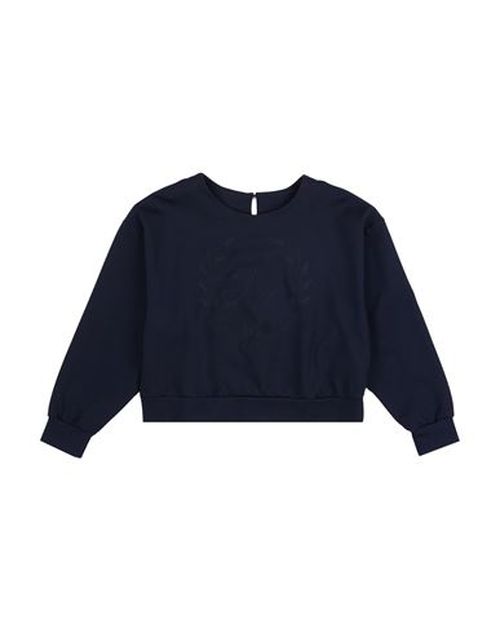 Kid Girl Sweatshirt Navy Size 10 Viscose, Polyamide, Elastane