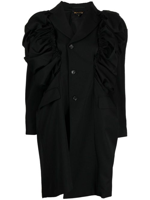 Asymmetric oversized blazer - Black