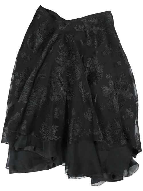 Noir asymmetric skirt - Black