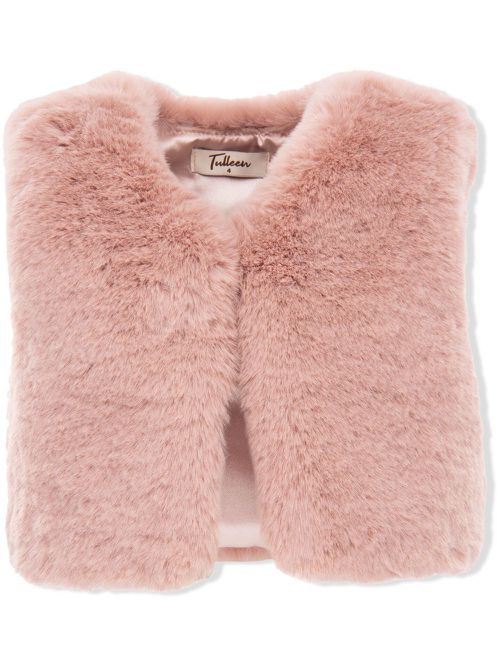 Faux fur vest - Pink