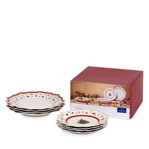 Toy's Delight Dinner & Salad Plate Set, 8 Pieces