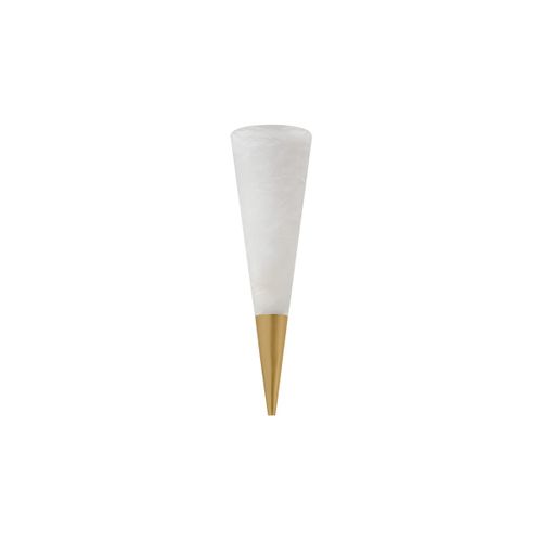 Vintage Brass LED Wall Sconce from the Fion Collection
