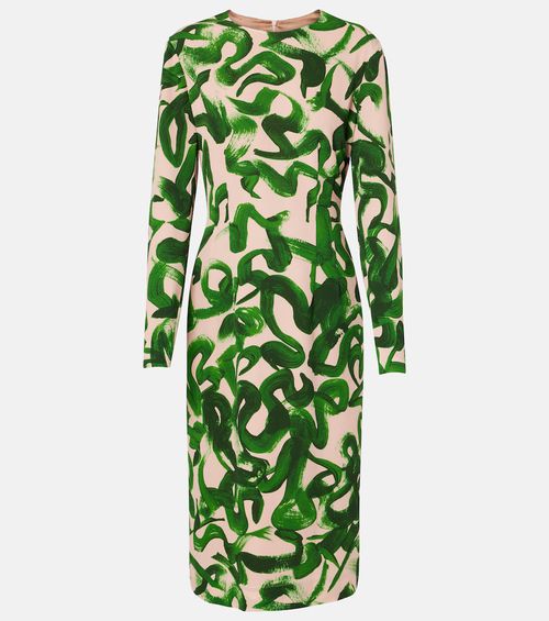 Printed midi dress