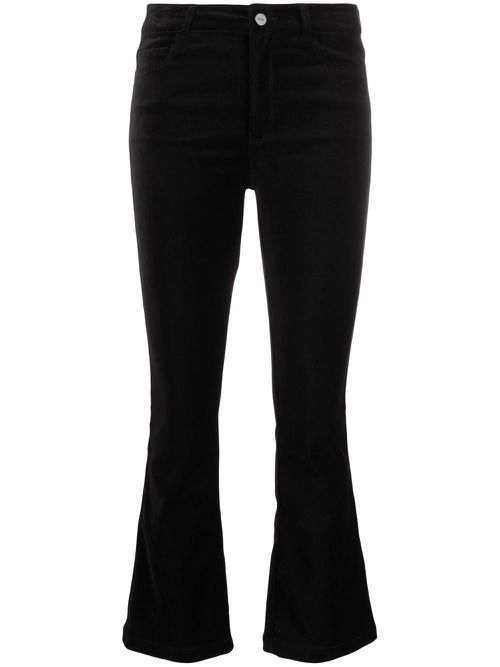 Mid-rise flared jeans - Black