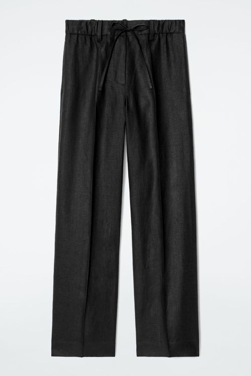 LINEN DRAWSTRING PANTS