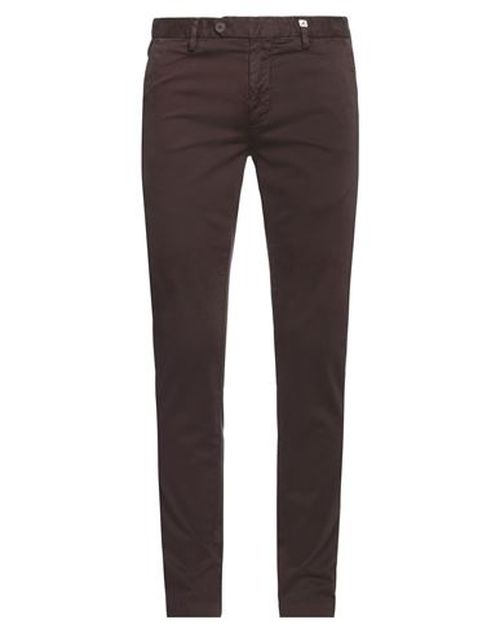 Myths Man Pants Dark brown Size 34 Cotton, Elastane