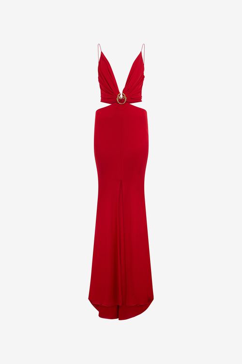 Long Dress With Snake Detail