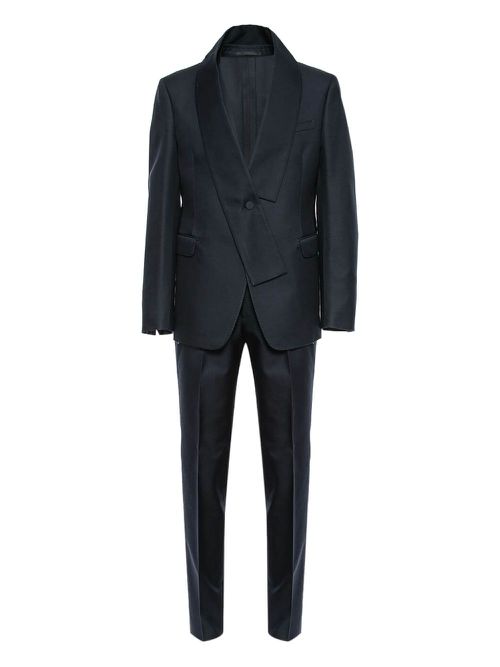 Shawl-lapel single-breasted suit - Blue