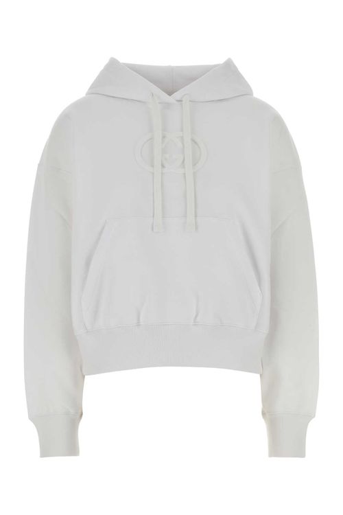 Cotton Oversized Hoodie — White