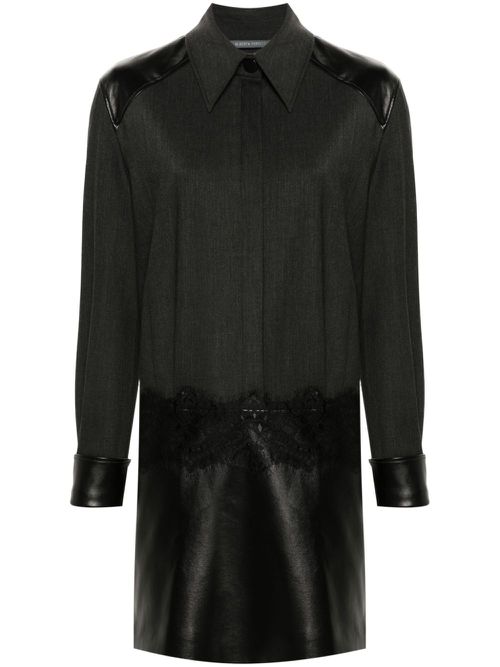 Panelled shirt-dress - Grey