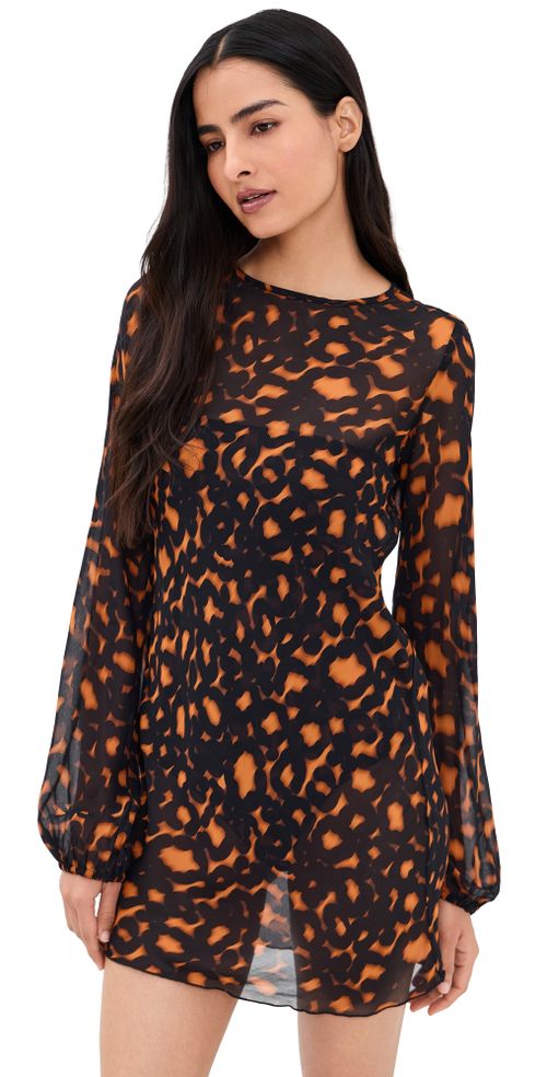 April Mini Dress Solstice Leopard