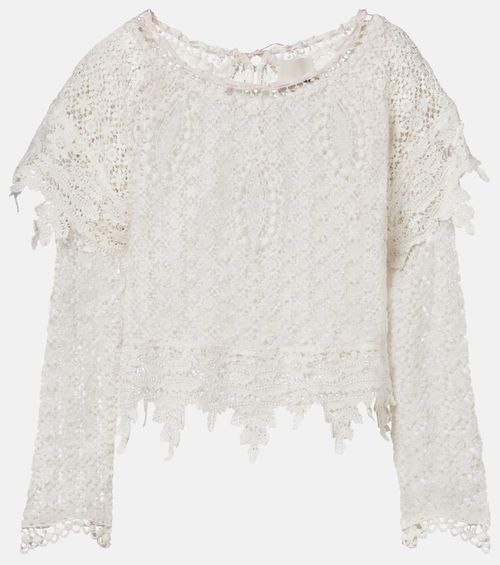 Hyliana cotton lace top