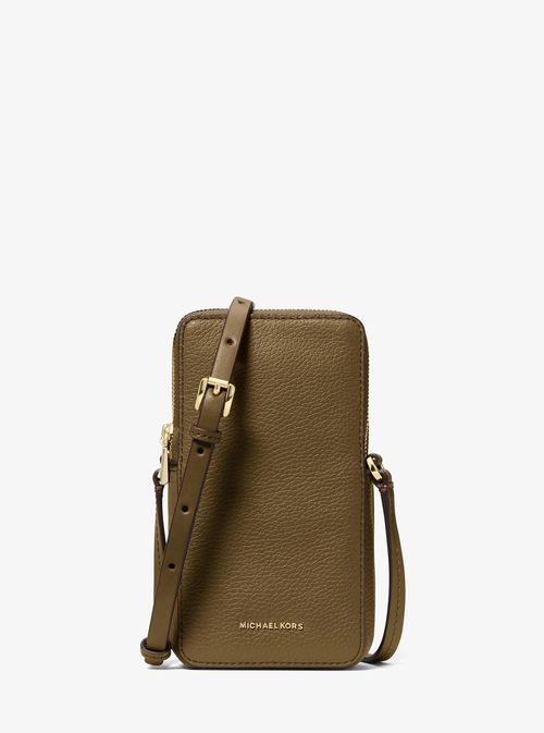 Jet Set Small Pebbled Leather Smartphone Crossbody Bag