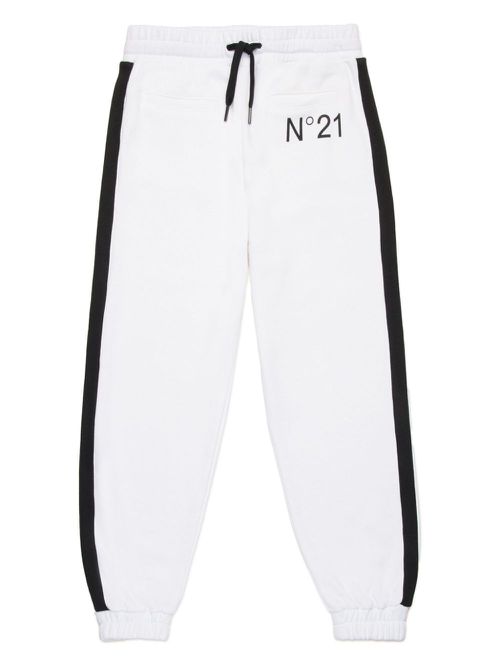 Logo-print track pants - White