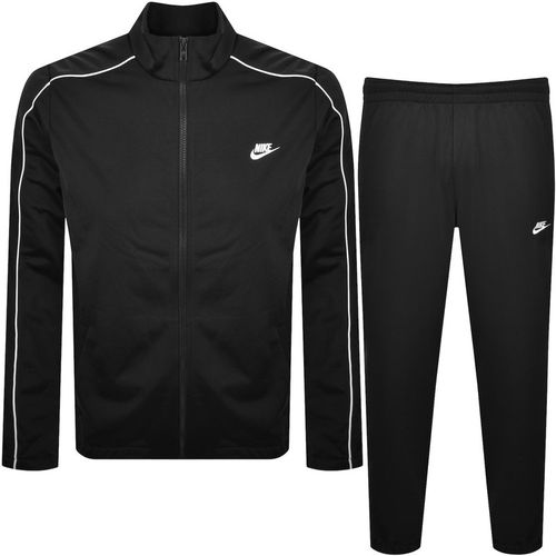 Nike Mens Club Tracksuit Set - Black - X-Large