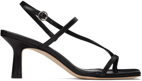 Aeyde Black Elise Heeled Sandals