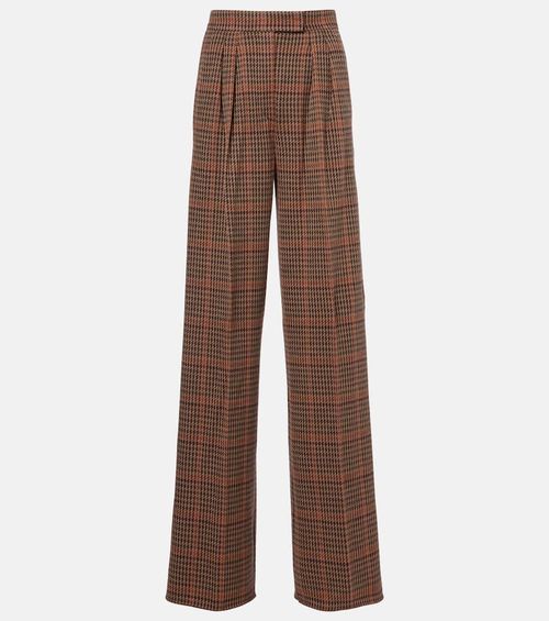 Seggio wool and cotton jersey wide-leg pants