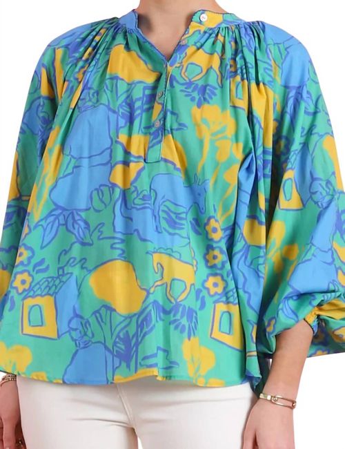 Kaia Blouse In Rito Verde