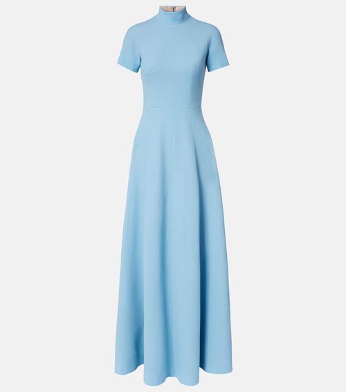 Malinda wool crêpe gown