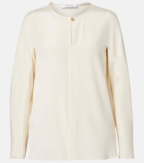 Mitico silk-blend cady top
