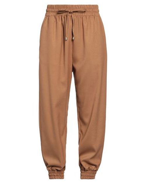 Denny Rose Woman Pants Camel Size 8 Polyester, Viscose, Elastane