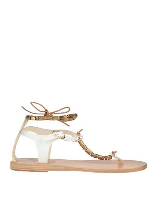 Ancient Greek Sandals Woman Thong sandal White Size 6 Soft Leather