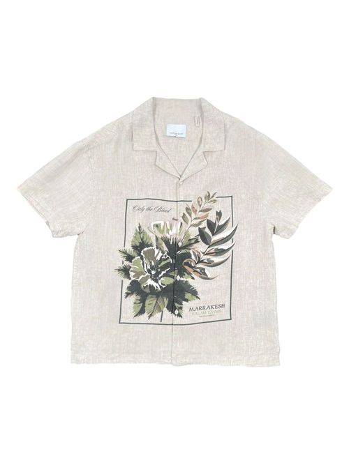 Only the Blind Botanical linen shirt - Neutrals